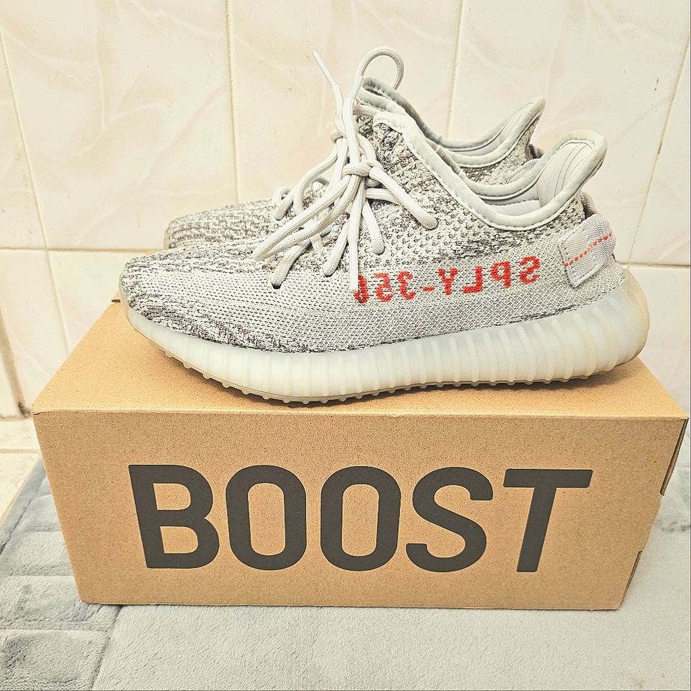Yeezys blue tint v2